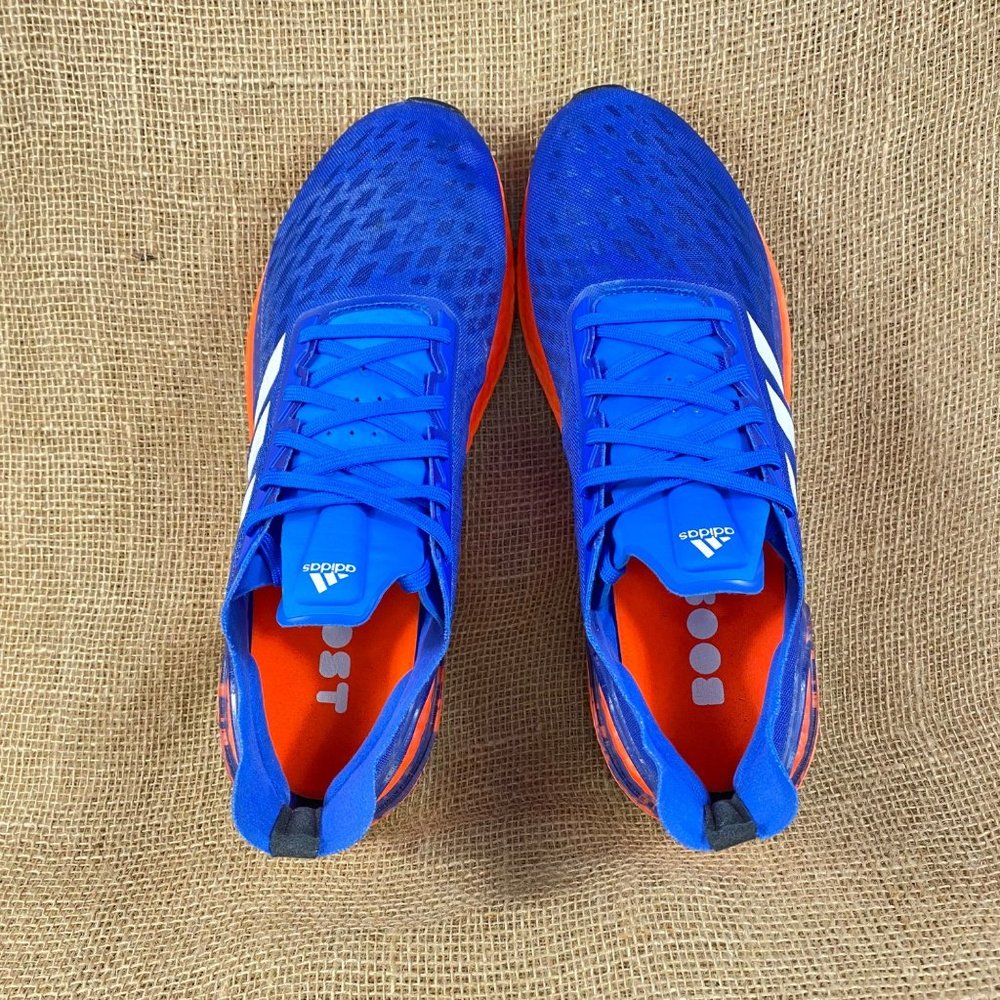 🛑SOLD🛑adidas sneakers ultra boot blue orange white distressed stripes sz 11.5M - Picture 8 of 9